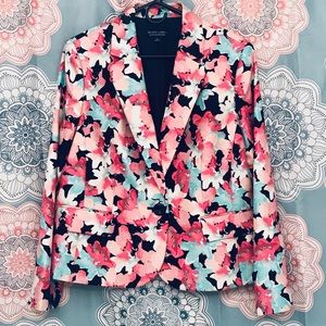 NWOT Sz 16 Evan Picone floral blazer
